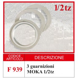 GUARNIZIONI MOKA  1/2 TZ  3 PZ