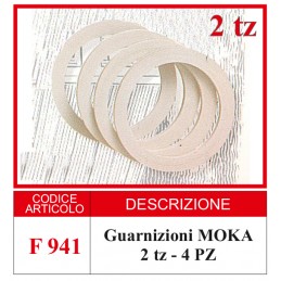 GUARNIZIONI MOKA  2 TZ - 4 pz