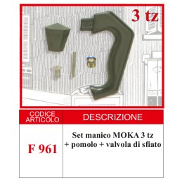 SET RICAMBIO MOKA 1/3 TAZZE