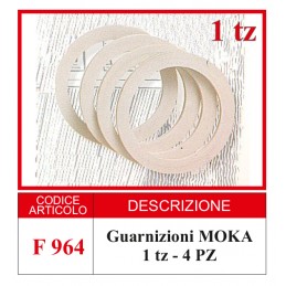 GUARNIZIONI MOKA 1 TAZZA 4 pz