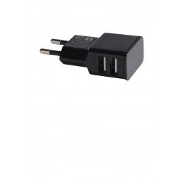 ALIMENTATORE 2 USB NERO