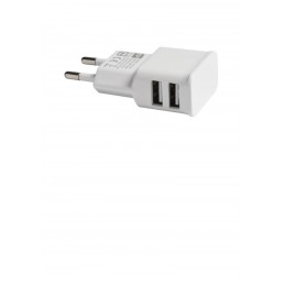 ALIMENTATORE 2 USB BIANCO