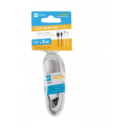 CAVO MICROUSB BIANCO 1 MT...