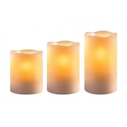 SET 3 CANDELE IN CERA CON...