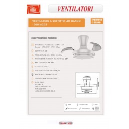 VENTILATORE DA SOFFITTO LED...