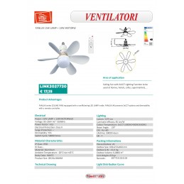 VENTILATORE DA SOFFITTO CON...